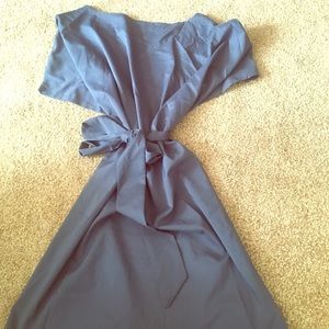 Off The Shoulder Tie Waist Dress